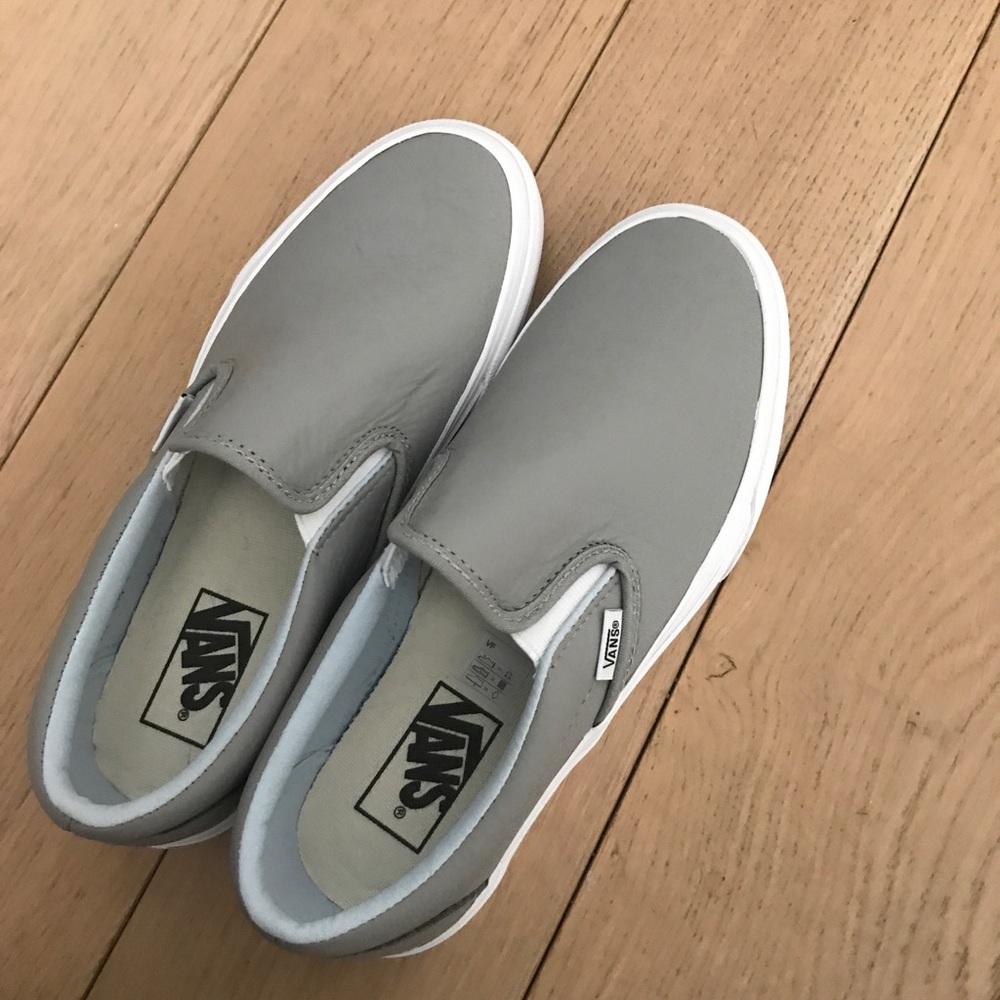 Vans classic slip-on sneakers -- Gray